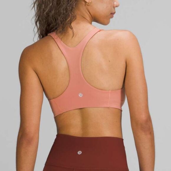 Lululemon Wunder Train Sports Bra Pink Savannah size 8 - Picture 2 of 9